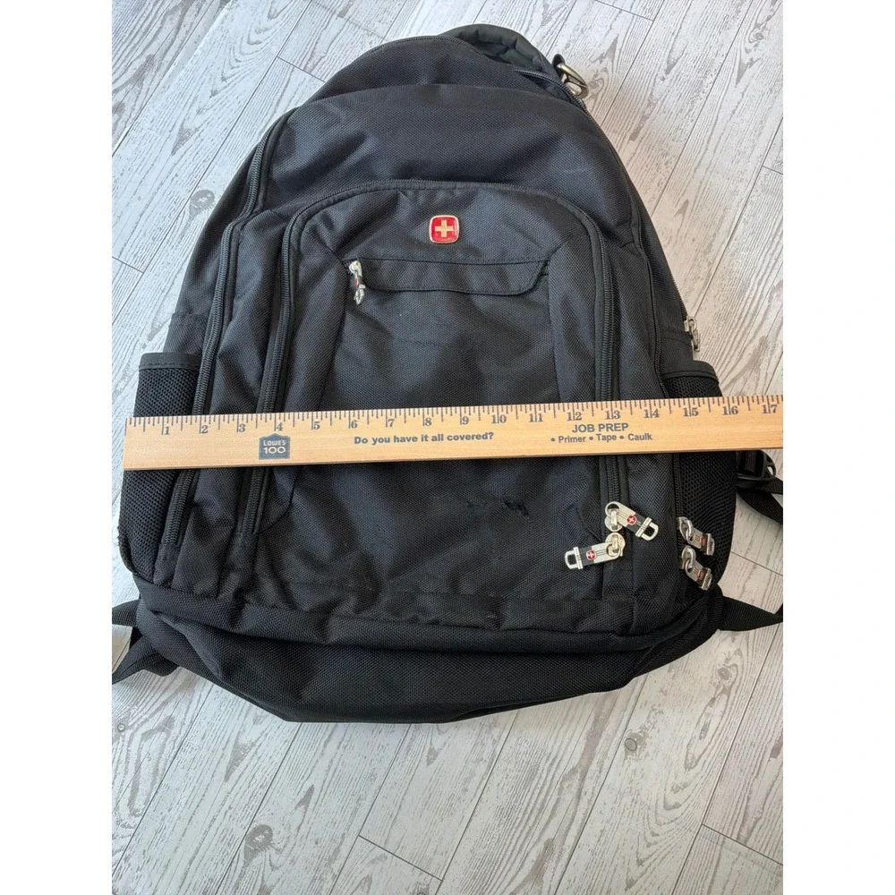 SwissGear Backpack Black Laptop Travel School Tech Bag Unisex Gorpcore